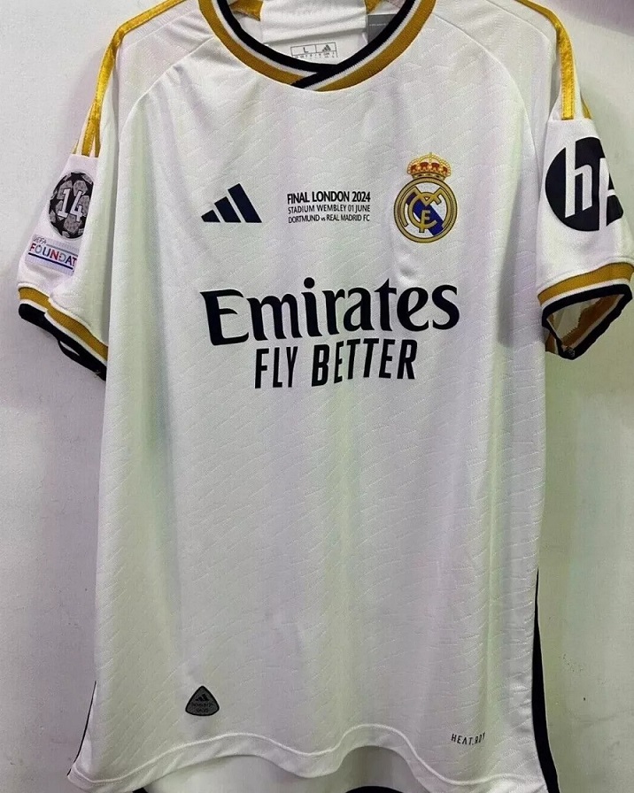 AAA Quality Real Madrid 23/24 Home UCL Final Jersey(Player)